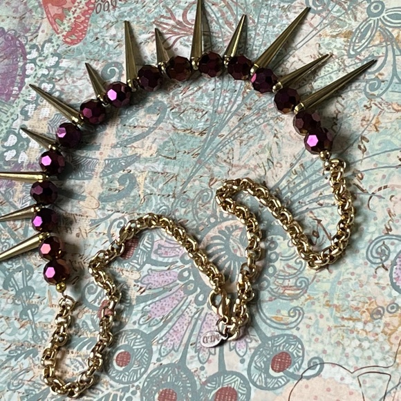 VTG/Antique MLD Bead & Spike Necklace - Picture 3 of 8